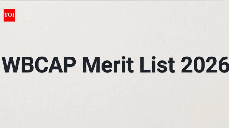 WBCAP merit list 2026 (out): Here’s how to download seat allocation list for first phase of admission WBCAP merit list 2026 (out): Here’s how to download seat allocation list for first phase of admission