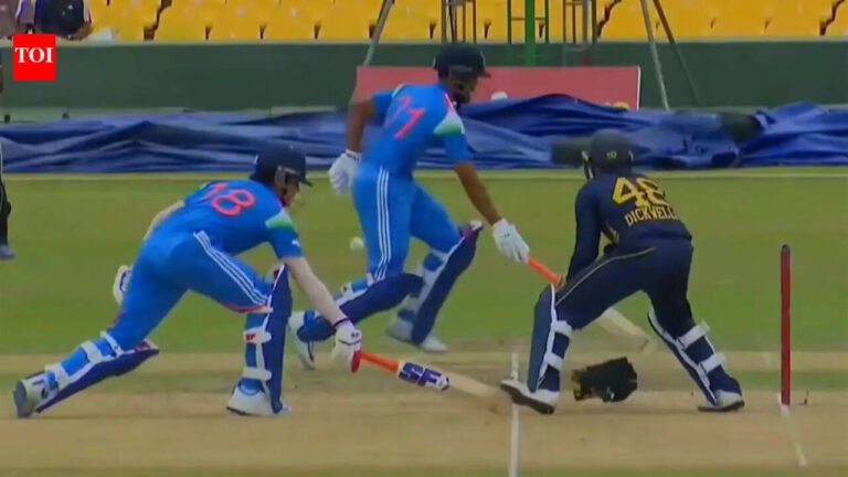 Watch: Bat blocked by Dickwella’s foot? Priyansh Arya’s freak run-out triggers fan debate | Cricket News Watch: Bat blocked by Dickwella’s foot? Priyansh Arya’s freak run-out triggers fan debate | Cricket News