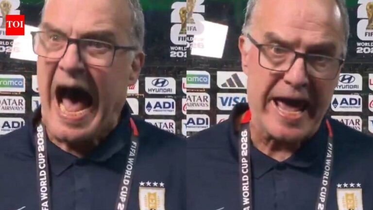 Watch: Uruguay coach Marcelo Bielsa loses cool after FIFA World Cup 2026 exit | Football News