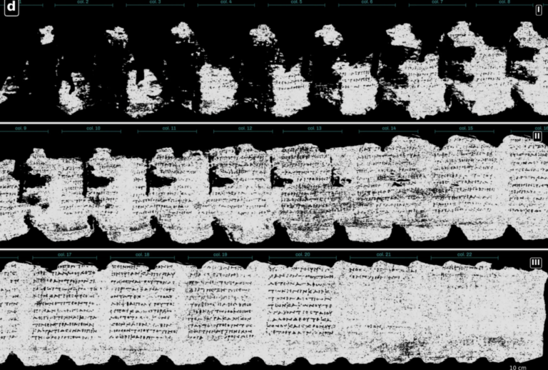 An Entire Ancient Greek Philosophical Treatise Burned by Mount Vesuvius Has Been Deciphered with X-Ray and AI Technologies An Entire Ancient Greek Philosophical Treatise Burned by Mount Vesuvius Has Been Deciphered with X-Ray and AI Technologies