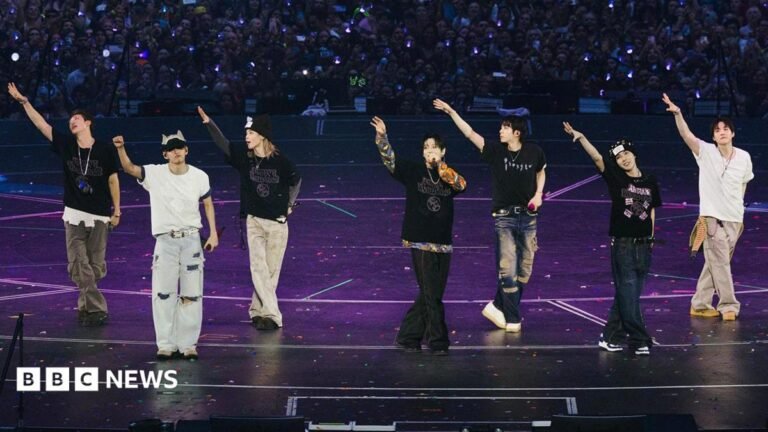 BTS take credit for England football win in first UK show since 2019