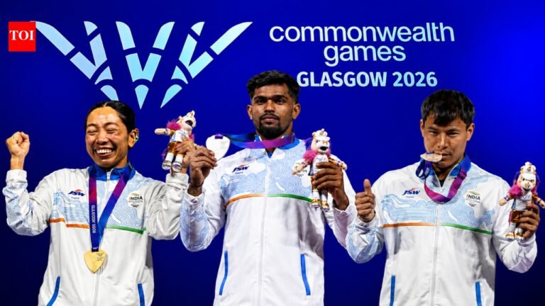 Commonwealth Games 2026 Day 4: Mirabai Chanu completes golden hat-trick as India adds 3 more medals in Glasgow | Commonwealth Games News Commonwealth Games 2026 Day 4: Mirabai Chanu completes golden hat-trick as India adds 3 more medals in Glasgow | Commonwealth Games News