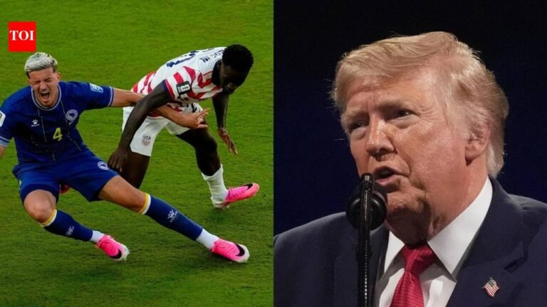 ‘Crossed red line’: UEFA fumes as FIFA suspends US star’s red card ban to face Belgium after Donald Trump intervention | Football News ‘Crossed red line’: UEFA fumes as FIFA suspends US star’s red card ban to face Belgium after Donald Trump intervention | Football News