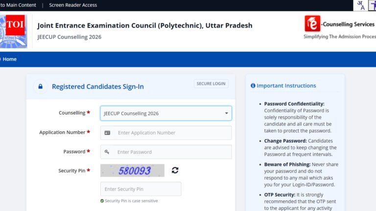 JEECUP counselling 2026: Round 1 seat allotment result out; direct link to download here