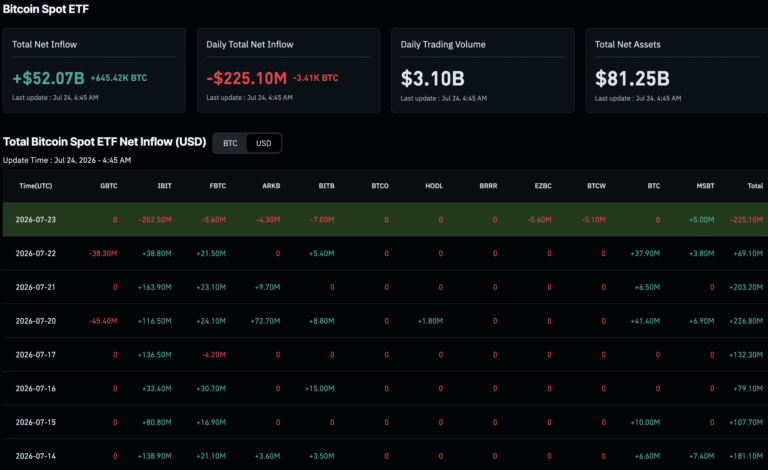 Seven Straight Bitcoin ETF Inflow Days Recover Just 15% of June’s Losses