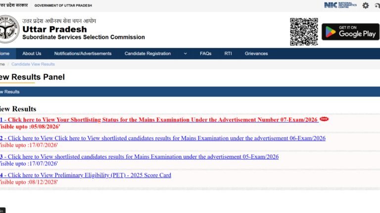 UPSSSC lower PCS result 2026 released at upsssc.gov.in: Direct link to download scorecards here UPSSSC lower PCS result 2026 released at upsssc.gov.in: Direct link to download scorecards here
