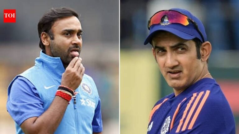 After ten defeats in 19 Tests and WTC hopes fading, Amit Mishra says ‘give Gautam Gambhir more time’ After ten defeats in 19 Tests and WTC hopes fading, Amit Mishra says ‘give Gautam Gambhir more time’