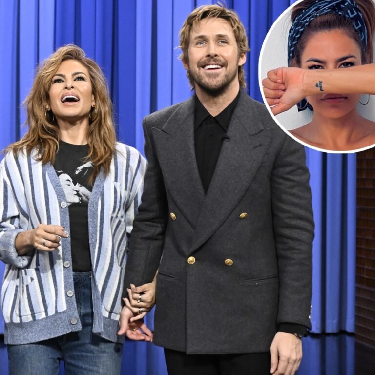 Eva Mendes Shares Rare Comment About Ryan Gosling Tattoo Eva Mendes Shares Rare Comment About Ryan Gosling Tattoo