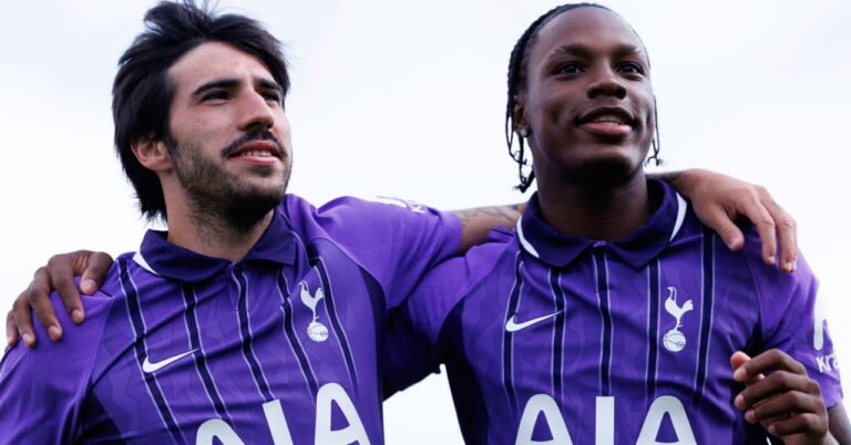 Full details and Sandro Tonali video of new Spurs shirt and strip, confirmed cost and how to buy as Amanda Nilden, Jun’ai Byfield, Victoria Pelova and Signe Gaupset star in launch Full details and Sandro Tonali video of new Spurs shirt and strip, confirmed cost and how to buy as Amanda Nilden, Jun’ai Byfield, Victoria Pelova and Signe Gaupset star in launch