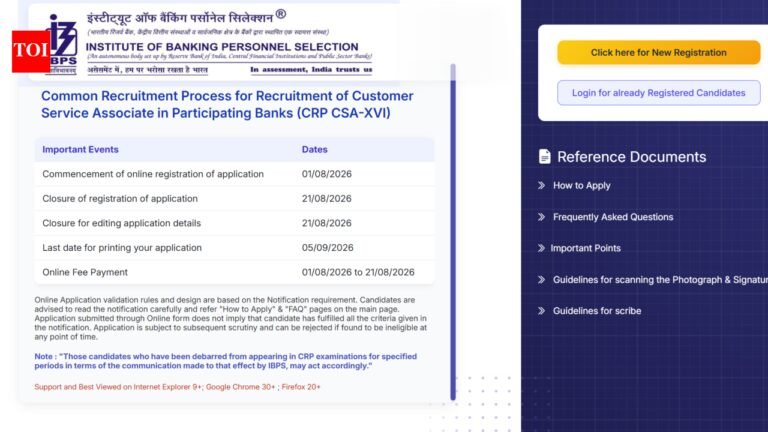 IBPS Clerk recruitment 2026: Registration ends today for 11,403 posts at ibps.in; direct link to apply here
