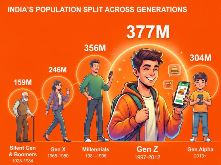 India’s Population Split India’s Population Split
