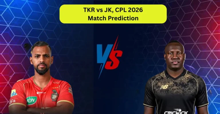 TKR vs JK, CPL 2026, Match Prediction: Who will win today’s game between Trinbago Knight Riders and Jamaica Kingsmen? TKR vs JK, CPL 2026, Match Prediction: Who will win today’s game between Trinbago Knight Riders and Jamaica Kingsmen?