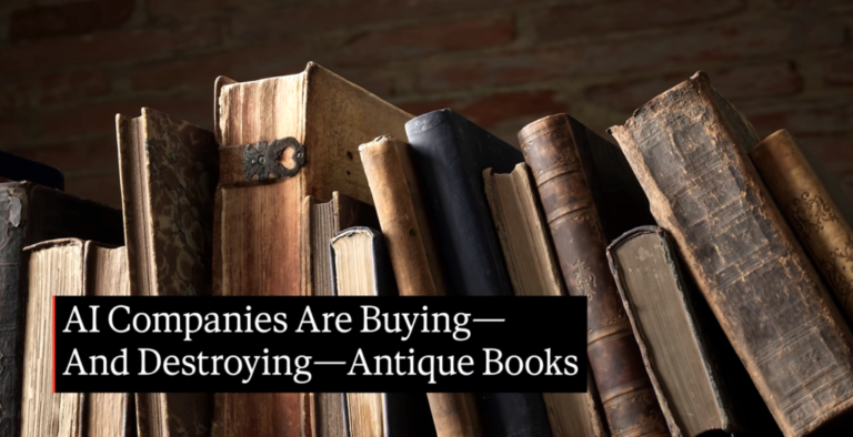 Why AI Companies Are Buying—And Then Destroying—Old Books Why AI Companies Are Buying—And Then Destroying—Old Books