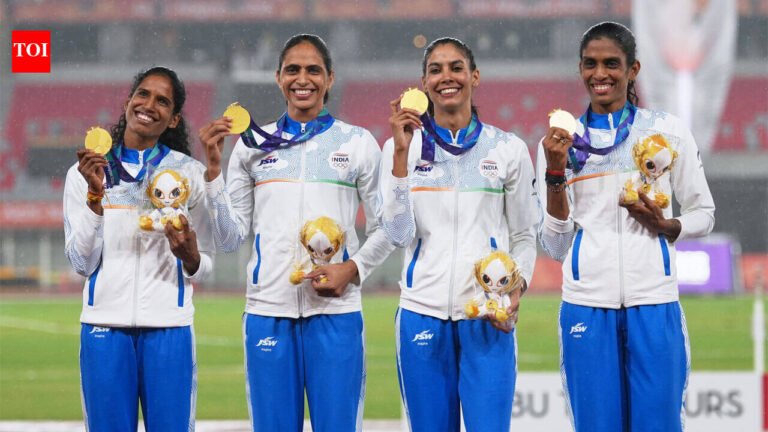 Asian Games 2026 Day 10: Neeru Dhanda, women’s 4x400m relay shine as 8-medal haul takes India past 50 | Asian Games 2026 News Asian Games 2026 Day 10: Neeru Dhanda, women’s 4x400m relay shine as 8-medal haul takes India past 50 | Asian Games 2026 News