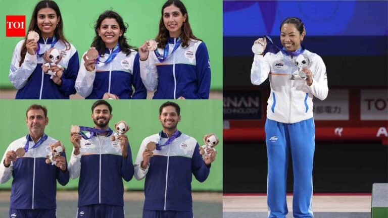 Asian Games 2026 Day 4: Mirabai Chanu ends Asiad medal wait; India win two skeet bronzes in shooting | Asian Games 2026 News Asian Games 2026 Day 4: Mirabai Chanu ends Asiad medal wait; India win two skeet bronzes in shooting | Asian Games 2026 News