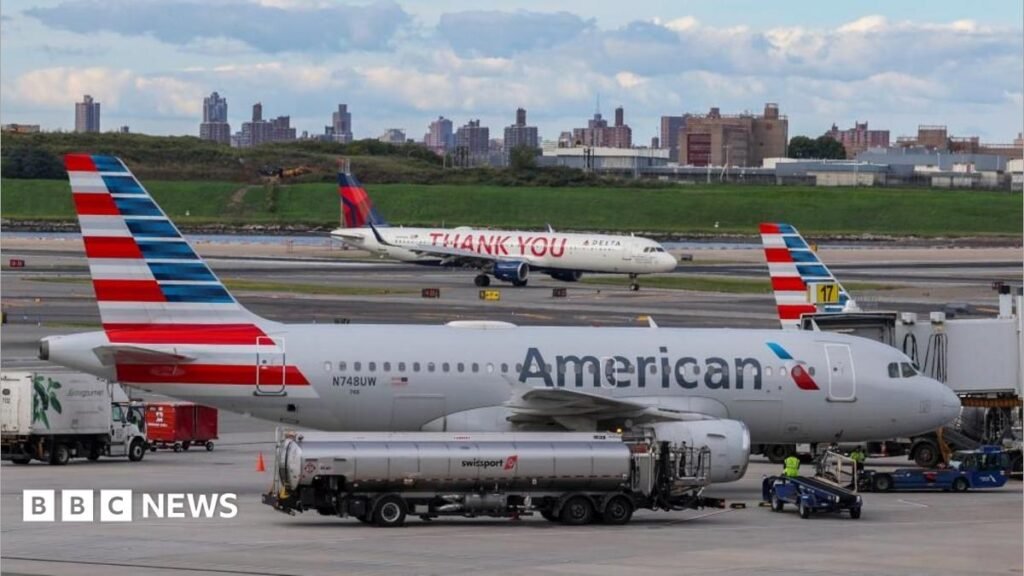 Flights at major US airports delayed after cable cut by construction workers Flights at major US airports delayed after cable cut by construction workers