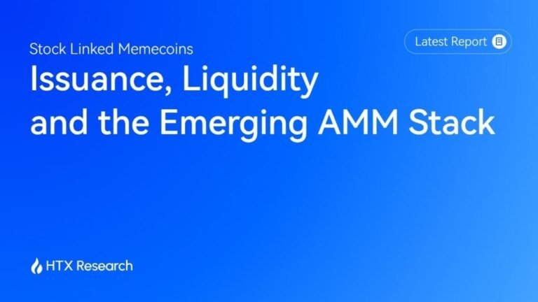 HTX Research Publishes New Report on Stock-Linked Memecoins and the Emerging AMM Stack