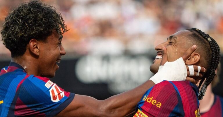 Raphinha nets second successive hat-trick as LaLiga champions continue winning start Raphinha nets second successive hat-trick as LaLiga champions continue winning start