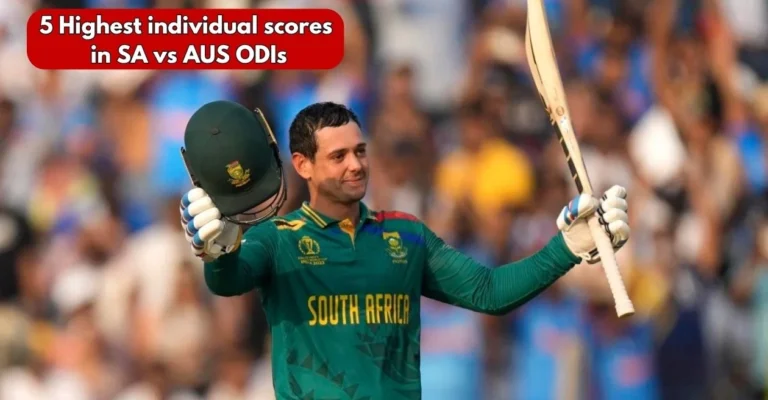 Top 5 highest individual scores in South Africa vs Australia ODI series ft. Quinton de Kock