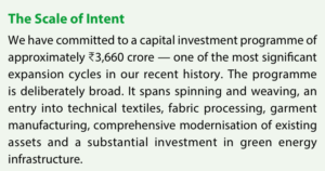 Vardhman: 3660 Crores Capex