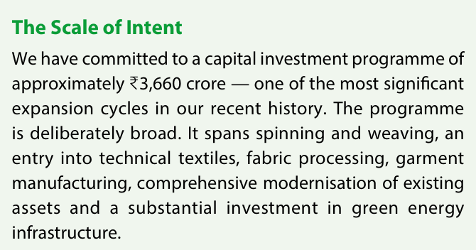 Vardhman: 3660 Crores Capex Vardhman: 3660 Crores Capex