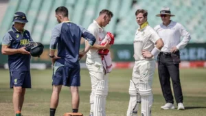 Anrich Nortje delivery leaves Steve Smith requiring concussion assessment