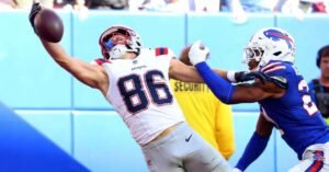 Chism’s stunning catch gives Patriots win over Bills, Eagles collapse against Rams