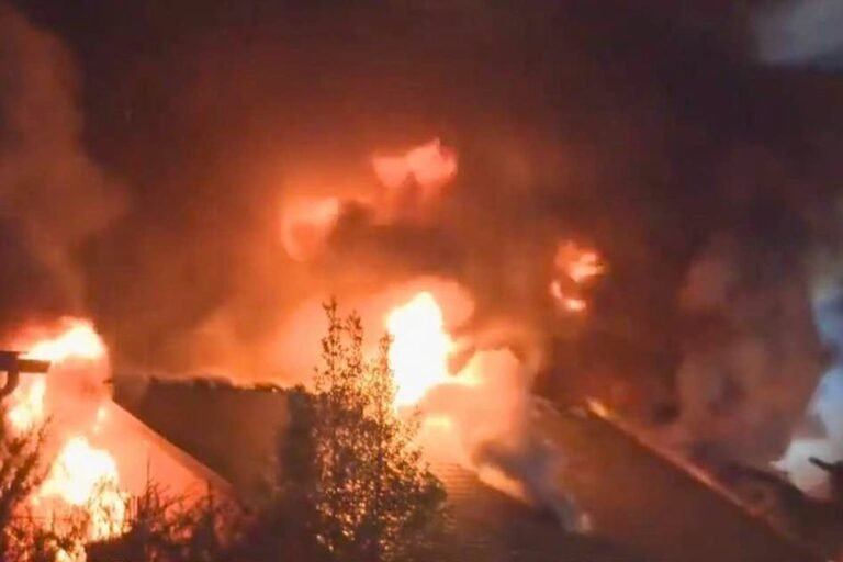 Firefighter Dies and 2 Injured After Roof Collapses While They Battled Blaze, Leaving Crews ‘Trapped’