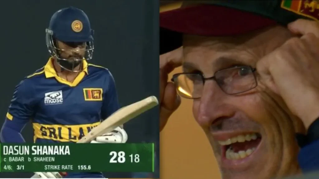 Gary Kirsten visibly furious after Dasun Shanaka’s dismissal against Pakistan, video viral Gary Kirsten visibly furious after Dasun Shanaka’s dismissal against Pakistan, video viral