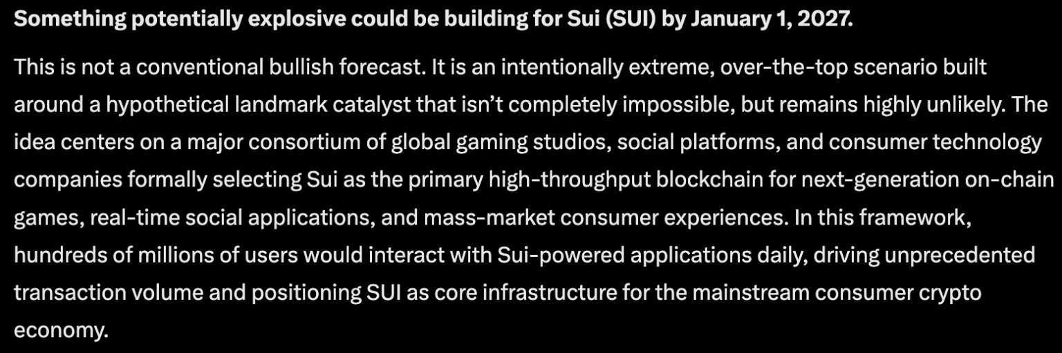 Google Gemini AI Predicts a Historic Move for SUI by 2027