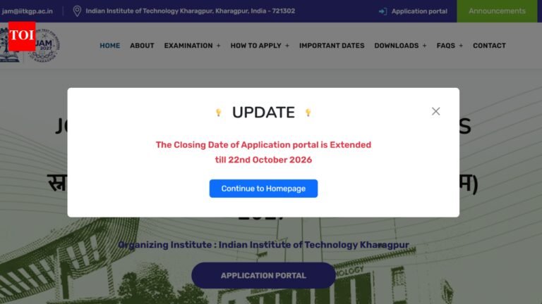 IIT JAM 2027 registration ends tomorrow at jam.iitkgp.ac.in: Direct link to apply here IIT JAM 2027 registration ends tomorrow at jam.iitkgp.ac.in: Direct link to apply here