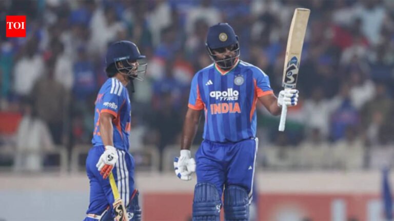 Sanju Samson matches Virat Kohli’s record with whirlwind 21-ball fifty against West Indies | Cricket News Sanju Samson matches Virat Kohli’s record with whirlwind 21-ball fifty against West Indies | Cricket News